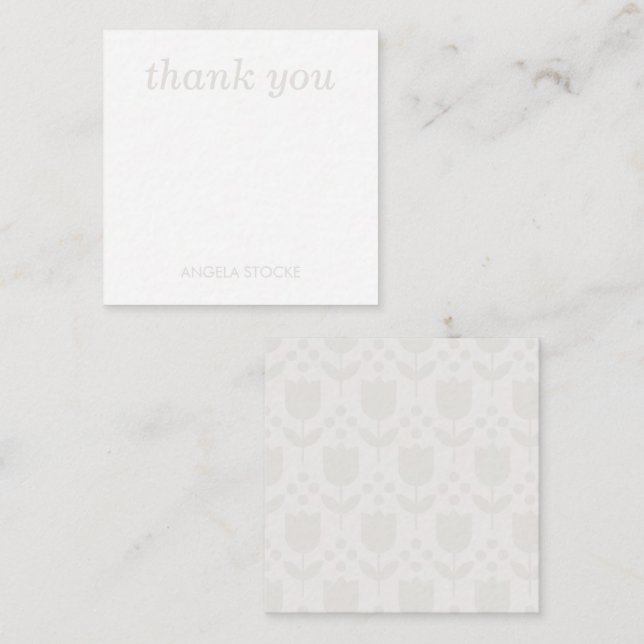 Personalised Retro Flower Card (Front/Back)
