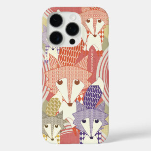 Personalised Retro Fox Art Retro iphone 5 iPhone 16 Pro Case