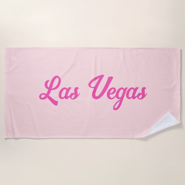 Personalised Retro Fun Custom Destination Beach Towel (Front)