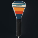 Personalised Retro  Golf Head Cover<br><div class="desc">Elevate your golf game with our Retro Personalised Golf Head Cover,  a unique accessory that combines vintage charm with modern personalisation. Featuring a customisable name or initials and a timeless retro colour palette.</div>