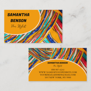 Personalised Retro Groovy 70s Psychedelic  Business Card