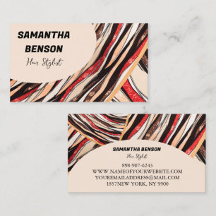 Personalised Retro Groovy 70s Psychedelic  Business Card