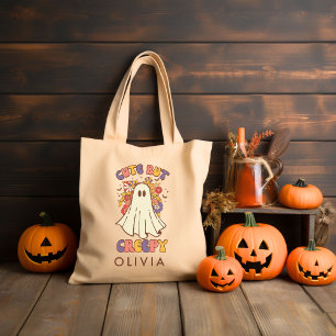 Personalised Retro Groovy Halloween Tote Bag