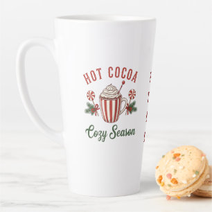 Personalised Retro Hot Cocoa Cosy Season Latte Mug