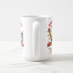 Personalised Retro Kindergarten Teacher Mug Gift