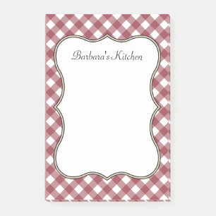 Personalised Retro Kitchen Post It Notes Gift