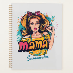Personalised Retro Mama Pop Art (10) Planner