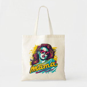 Personalised Retro  Mama Pop Art (12) Tote Bag