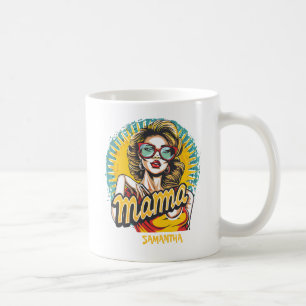 Personalised Retro Mama Pop Art (17) Coffee Mug