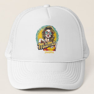 Personalised Retro Mama Pop Art (17) Trucker Hat
