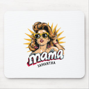 Personalised Retro  Mama Pop Art 1 Mouse Mat