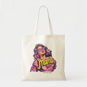 Personalised Retro  Mama Pop Art (6) Tote Bag