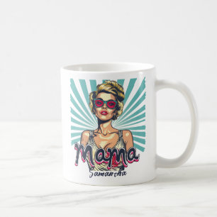 Personalised Retro  Mama Pop Art (7) Coffee Mug