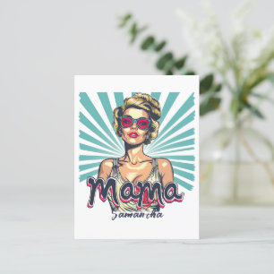 Personalised Retro Mama Pop Art (7) Postcard