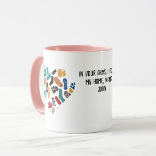 Personalised Retro Minimalist Sole Marks Mug