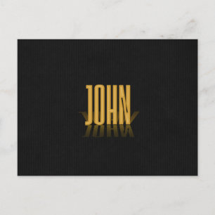 Personalised Retro Movie Poster John Gold Postcard