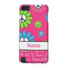 Personalised Retro Peace Sign iPod Touch Case