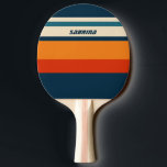Personalised Retro  Ping Pong Paddle<br><div class="desc">Elevate your ping pong game with our Retro Personalised Playing Cards a unique accessory that combines vintage charm with modern personalisation. Featuring a customisable name or initials and a timeless retro colour palette.</div>