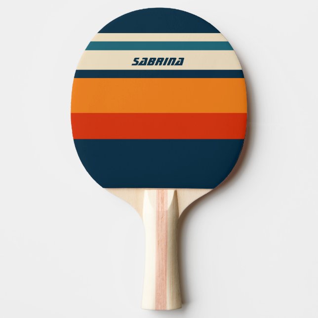 Personalised Retro  Ping Pong Paddle (Front)