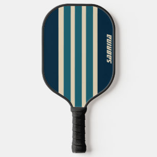 Personalised Retro Red White & Blue Pickleball Paddle