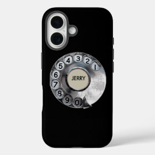 Personalised Retro Rotary iPhone 16 Case