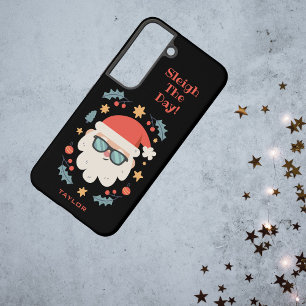 Personalised Retro Santa Claus Sleigh the Day Samsung Galaxy Case