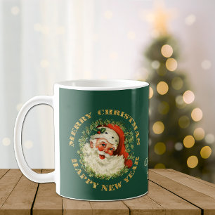 Personalised Retro Santa Coffee Mug