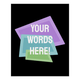 Personalised Retro Shapes Poster