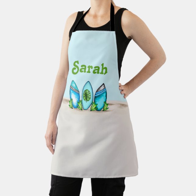 Personalised Retro Surfboards Apron (Insitu)