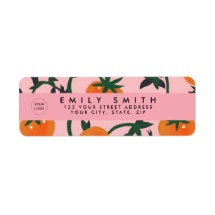 Personalised Retro Tomato Vine Pattern