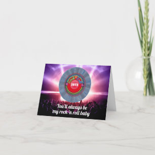 Personalised Retro Vintage Birthday 50 in 1973 Thank You Card