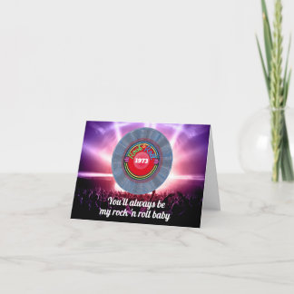 Personalised Retro Vintage Birthday 50 in 1973 Thank You Card