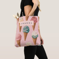 Personalised Retro Vintage Ice Cream Cone Pattern