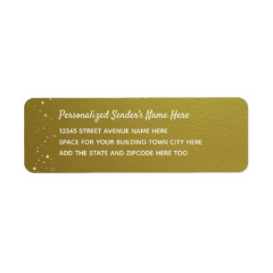 Personalised Return Address Faux