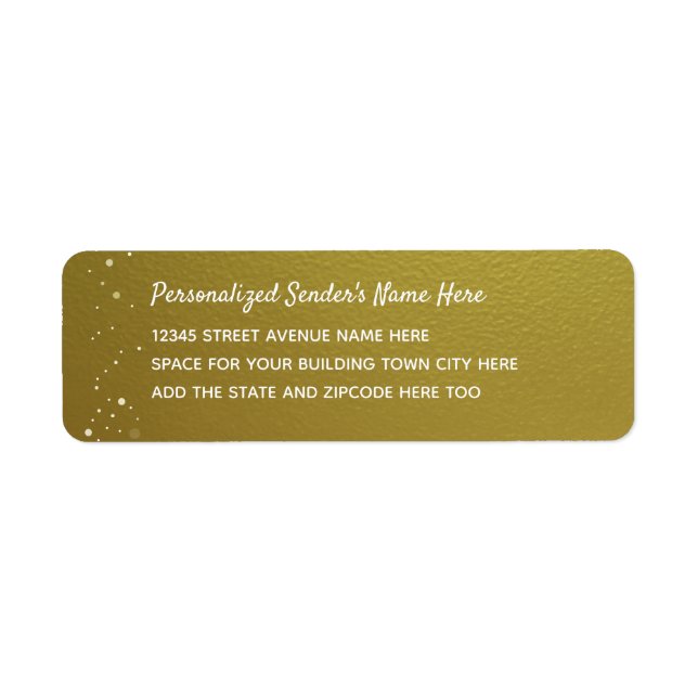 Personalised Return Address Faux (Front)