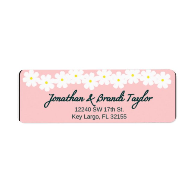 Personalised Return Address Label (Front)