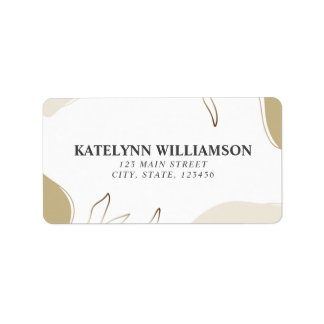 Personalised Return Address Label Abstract Design