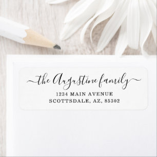 Personalised Return Address Labels