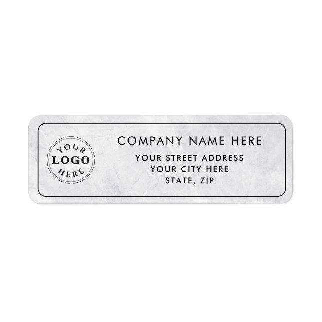 Personalised Return Address Labels - Add Your Text (Front)