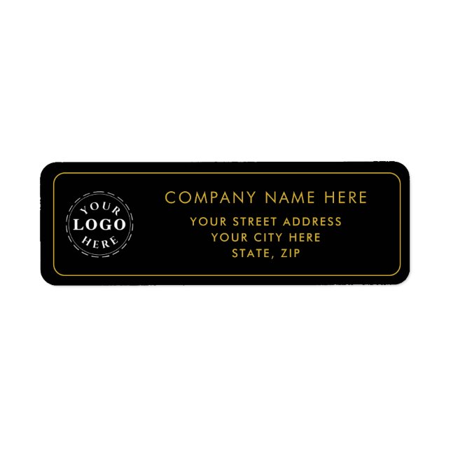 Personalised Return Address Labels - Add Your Text (Front)