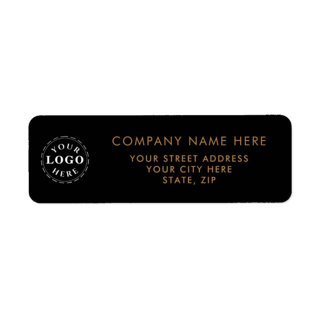 Personalised Return Address Labels - Add Your Text (Front)