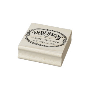 Personalised Return Address Rubber Stamp