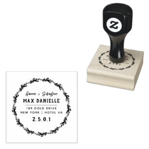 Personalised Return Address Rubber Stamp