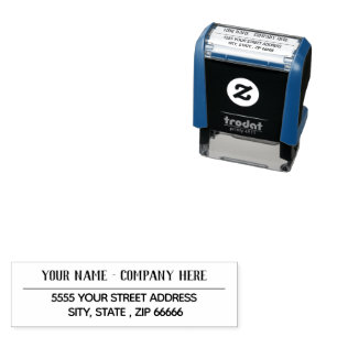 Personalised Return Address Self-inking Stamp