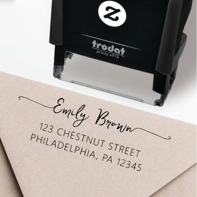 Personalised Return Address Self-Inking Stamp (Custom Return Address Stamp, Personalized Self-Inking Return Address Stamp)