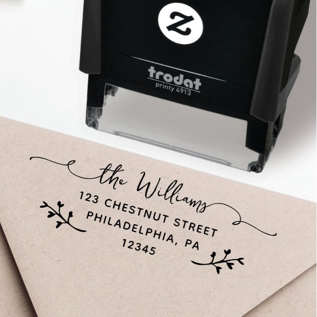 Personalised Return Address Self-Inking Stamp (Custom Return Address Stamp, Self-Inking Return Address Stamp, Personalized Stamp)
