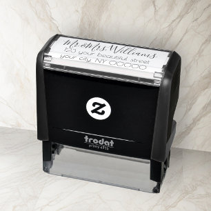 Personalised return address self-inking stamp