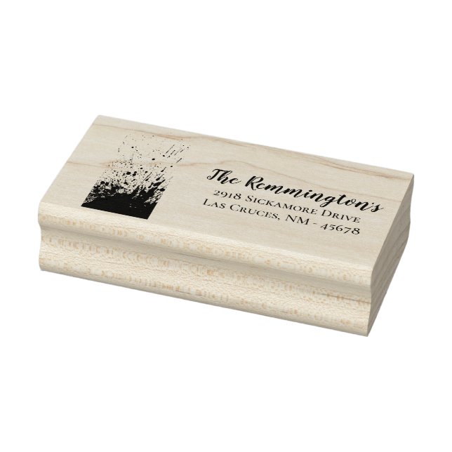 Personalised Return Address Stamp Blood Splatter V (Stamp)