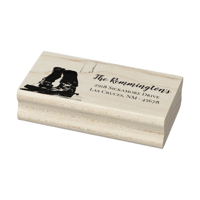 Personalised Return Address Stamp Boots Country Ru (Stamp)