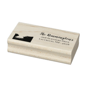Personalised Return Address Stamp Sunrise Pathway